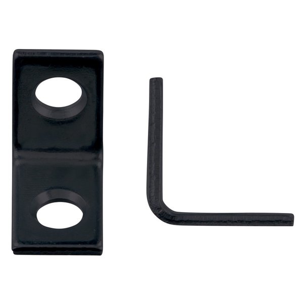 Hampton 3/4 in. H X 3/4 in. W X 3/4 in. D Black Steel Inside L Corner Brace 01-3404-207